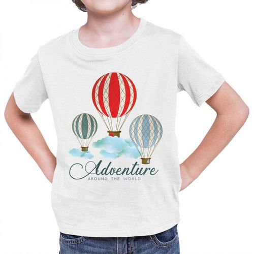 Adventure around the world - dziecięca koszulka z nadrukiem 49.00PLN