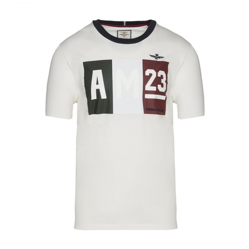 Aeronautica Militare, T-shirt Biały, male, 270.00PLN