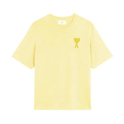 Ami Paris, T-Shirt Żółty, male, 616.00PLN