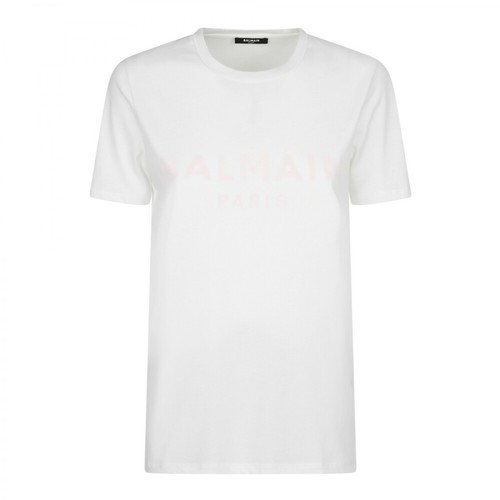 Balmain, Branded T-shirt Biały, female, 876.00PLN