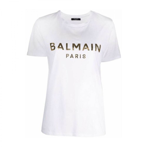 Balmain, Logo-Print T-shirt Biały, female, 1366.00PLN