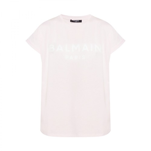 Balmain, Logo-printed T-shirt Różowy, female, 944.00PLN