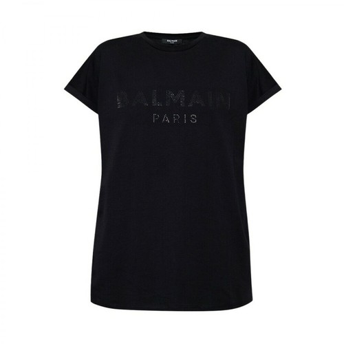 Balmain, Logo T-shirt Czarny, female, 1113.00PLN