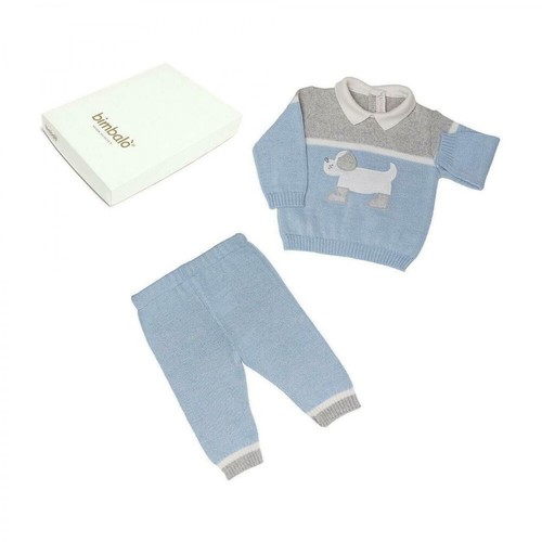 Bimbalo, SET pantalones con manga larga para bebé niño invierno Bimbalò Niebieski, male, 602.40PLN