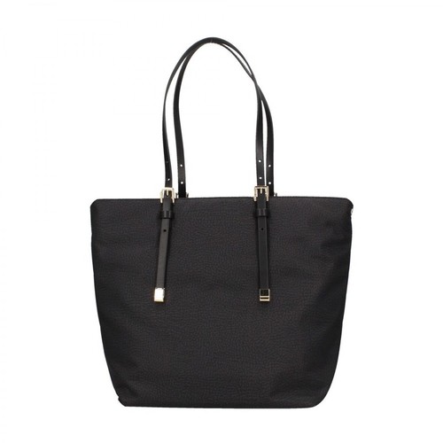 Borbonese, 934064x99 Shopping Bag Czarny, female, 925.00PLN