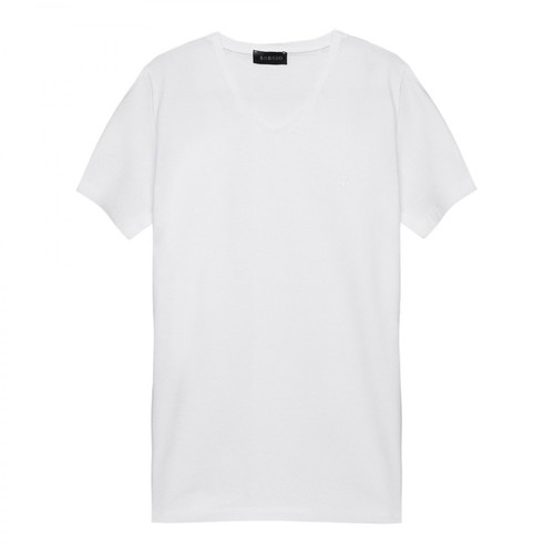 Borgio, T-shirt cannetto Biały, male, 49.00PLN