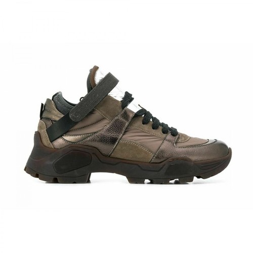 Brunello Cucinelli, Mzsfg1686C5859 Leather Sneakers Brązowy, female, 4250.00PLN