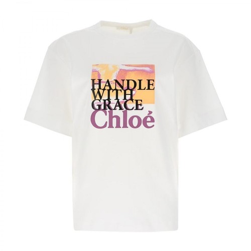 Chloé, T-Shirt Biały, female, 1359.00PLN