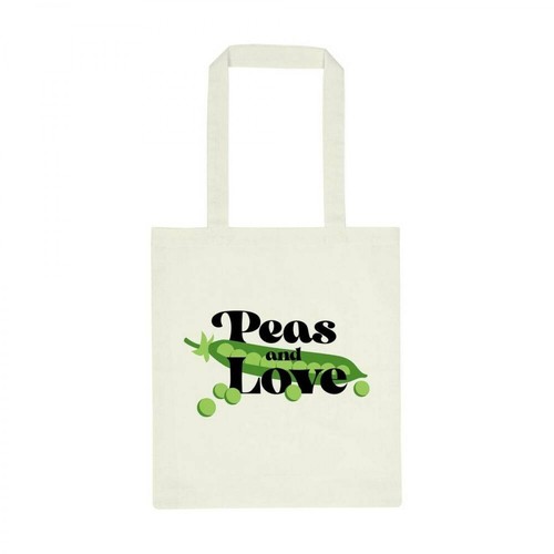 Dedicated, Tote Bag Peas And Love Biały, unisex, 217.60PLN