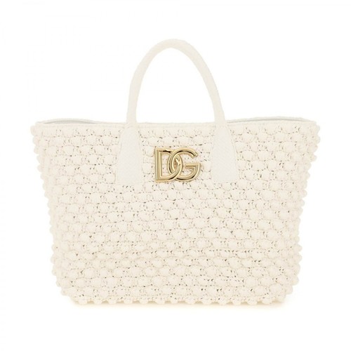 Dolce & Gabbana, Shopper bag Biały, female, 7980.00PLN