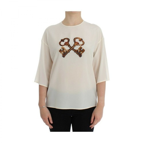 Dolce & Gabbana, T-shirt Beżowy, female, 3064.00PLN