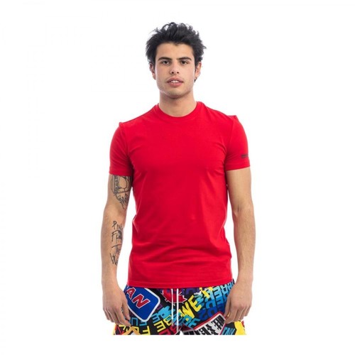 Dsquared2, T-Shirt Round Neck Czerwony, male, 292.00PLN