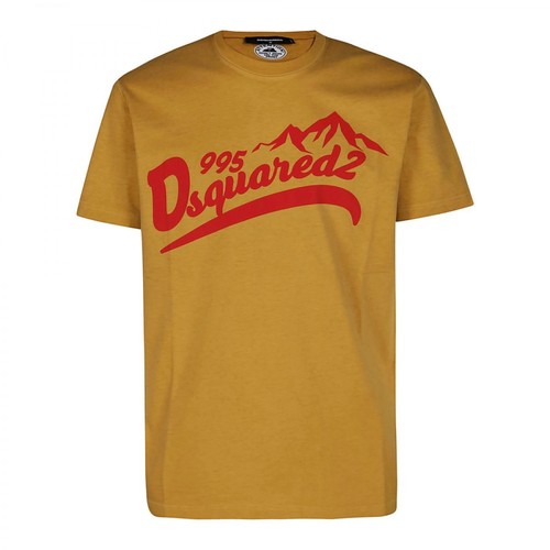 Dsquared2, T-shirt Żółty, male, 590.00PLN