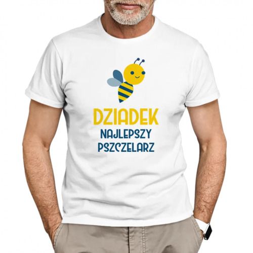 Dziadek - najlepszy pszczelarz - męska koszulka z nadrukiem 69.00PLN