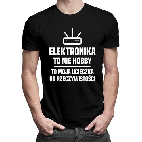 Elektronika to nie hobby - męska koszulka z nadrukiem 69.00PLN