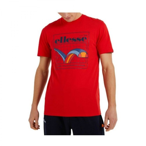 Ellesse, T-shirt Shi11154 Czerwony, male, 184.00PLN