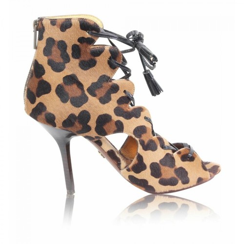 Emilio Pucci Pre-owned, Leopard Print Sandals -Pre Owned Condition Very Good Brązowy, female, 1644.52PLN