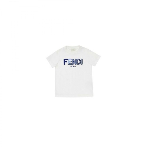 Fendi, T-Shirt Jfi252-7Aj-F0Tu9 Biały, male, 1583.75PLN