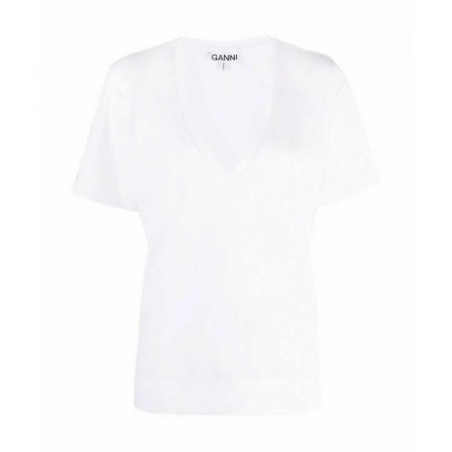 Ganni, T-Shirt Biały, female, 342.00PLN