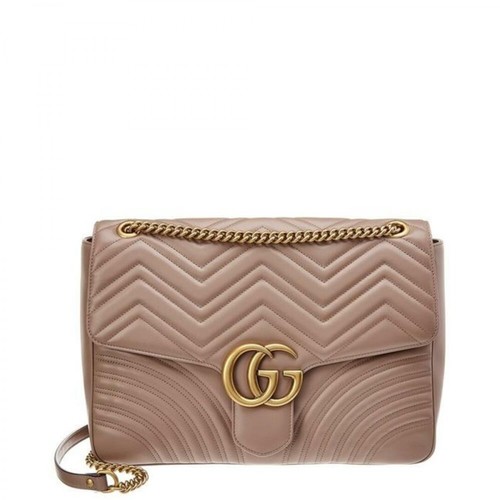Gucci, GG Marmont matelassé Large Shoulder Bag Różowy, female, 9473.40PLN