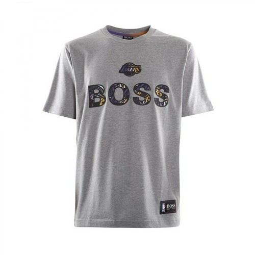 Hugo Boss, T-shirt Szary, male, 325.00PLN