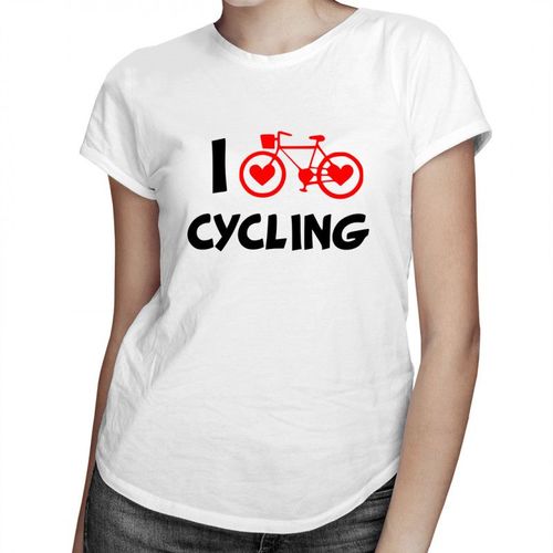 I love cycling - damska koszulka z nadrukiem 69.00PLN