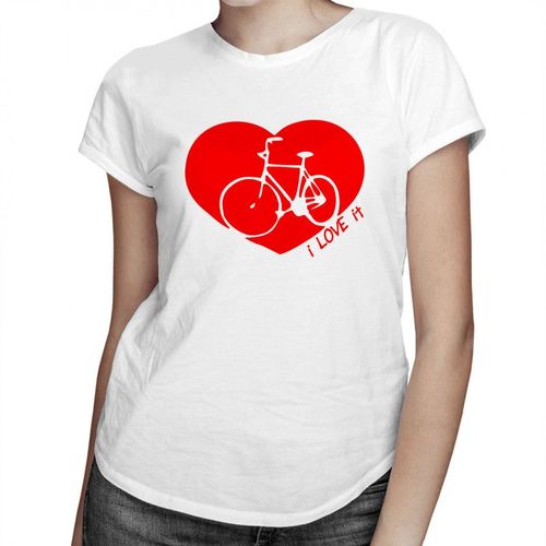 I Love It (my bike) - damska koszulka z nadrukiem 69.00PLN