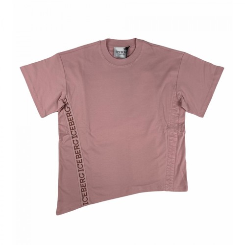 Iceberg, F5A1-6307 T-shirt maniche corte Różowy, female, 377.00PLN