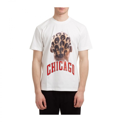 IH NOM UH NIT, short sleeve t-shirt crew Chicago Players Biały, male, 586.00PLN