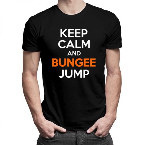 Keep calm - bungee - męska koszulka z nadrukiem 69.00PLN