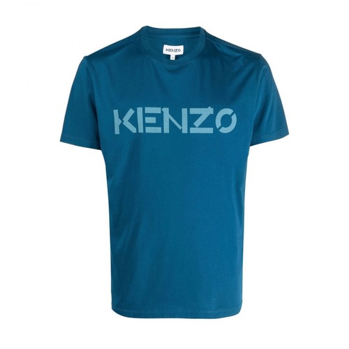 Kenzo, Logo T-shirt Niebieski, male, 434.00PLN