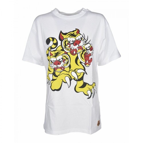 Kenzo, Tiger Retro T-shirt Biały, male, 503.00PLN
