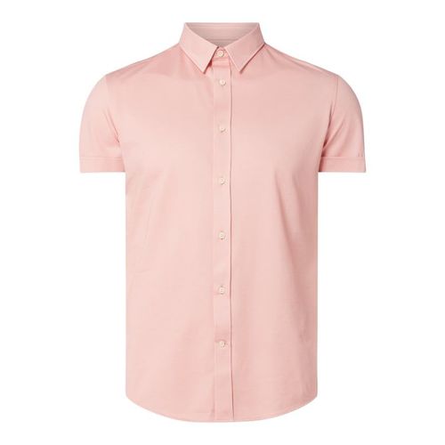 Koszula biznesowa o kroju slim fit z dżerseju z krótkim rękawem model ‘Fenno’ 329.00PLN