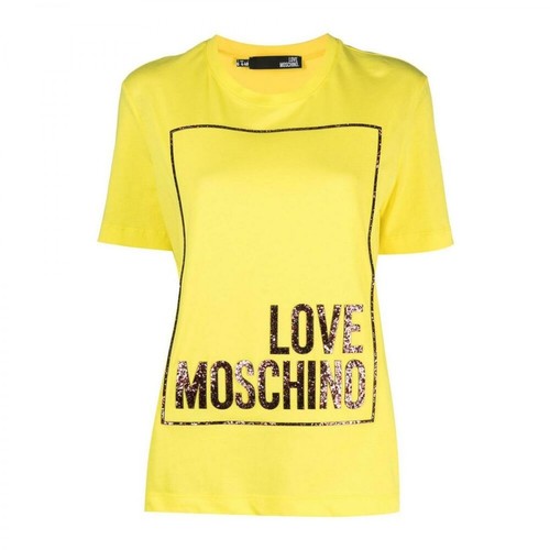 Love Moschino, T-Shirt Żółty, female, 498.00PLN