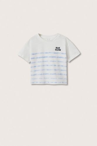 Mango Kids t-shirt bawełniany dziecięcy Ocean 49.99PLN