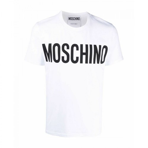 Moschino, 072970391001 T-Shirt Biały, male, 771.00PLN