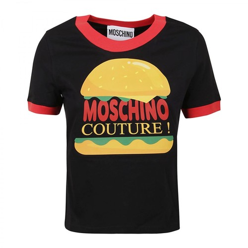 Moschino, Diner Group T-Shirt Czarny, female, 830.00PLN