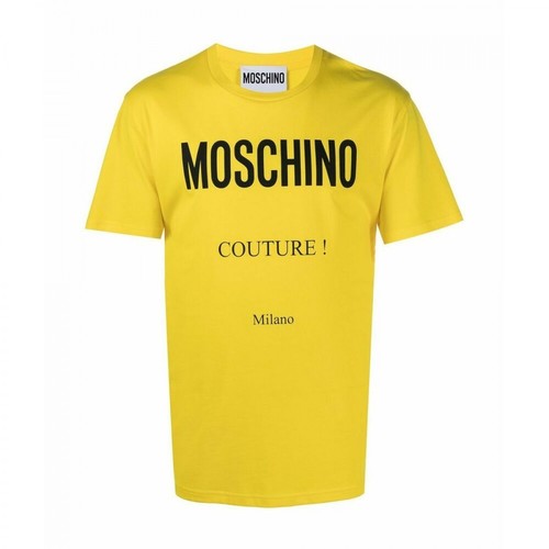 Moschino, Koszulka z logo Żółty, male, 684.00PLN