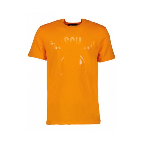 Moschino, Logo T-shirt Pomarańczowy, male, 626.00PLN