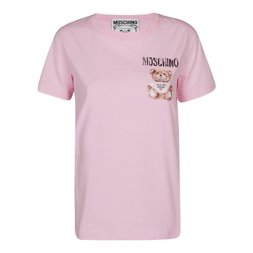 Moschino, T-shirt Różowy, female, 210.00PLN