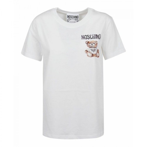 Moschino, V070154401001 T-Shirt Biały, female, 789.00PLN