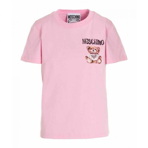 Moschino, V070154401224 T-Shirt Różowy, female, 735.00PLN