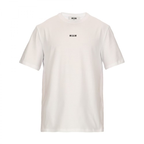 Msgm, T-shirt Biały, male, 325.00PLN