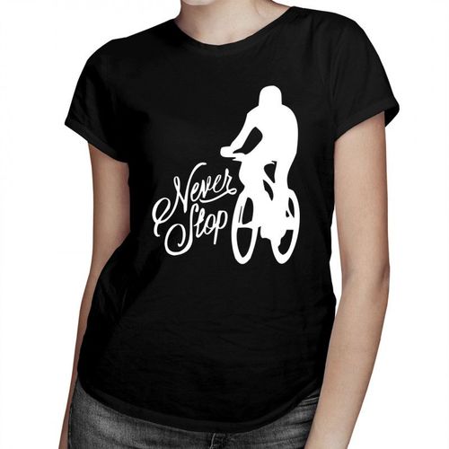 Never stop riding - damska koszulka z nadrukiem 69.00PLN