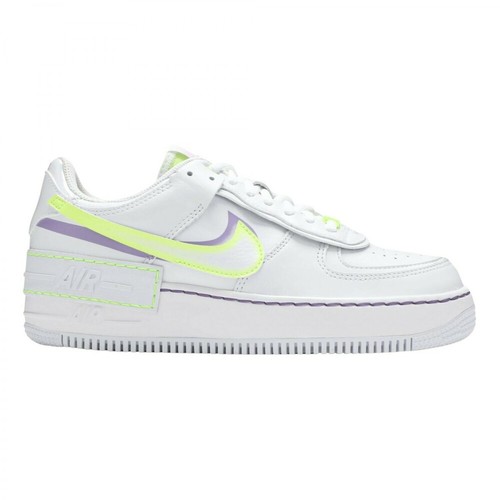 Nike, Air Force 1 Shadow White Electric Green Sneakers Biały, female, 1089.00PLN