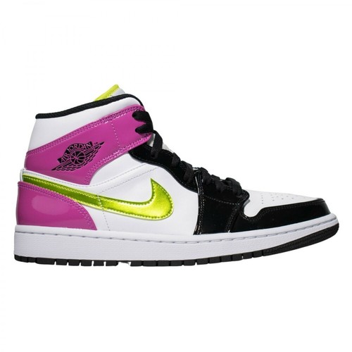 Nike, Jordan 1 Mid White Black Cyber Pink Czarny, male, 1733.00PLN
