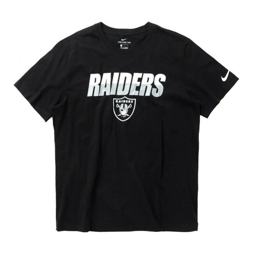 Nike, Raiders Woodmark T-Shirt Czarny, male, 228.00PLN