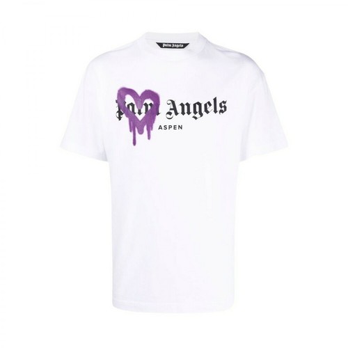 Palm Angels, T-Shirt Biały, male, 1033.65PLN