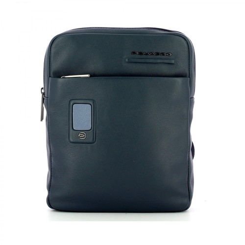 Piquadro, Akron iPad Bag Niebieski, male, 580.00PLN