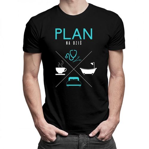 Plan na dziś - lekarz - męska koszulka z nadrukiem 69.00PLN